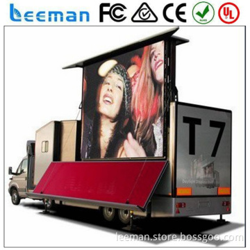 advertising rotating sign Leeman 2015 mobile led display trailer